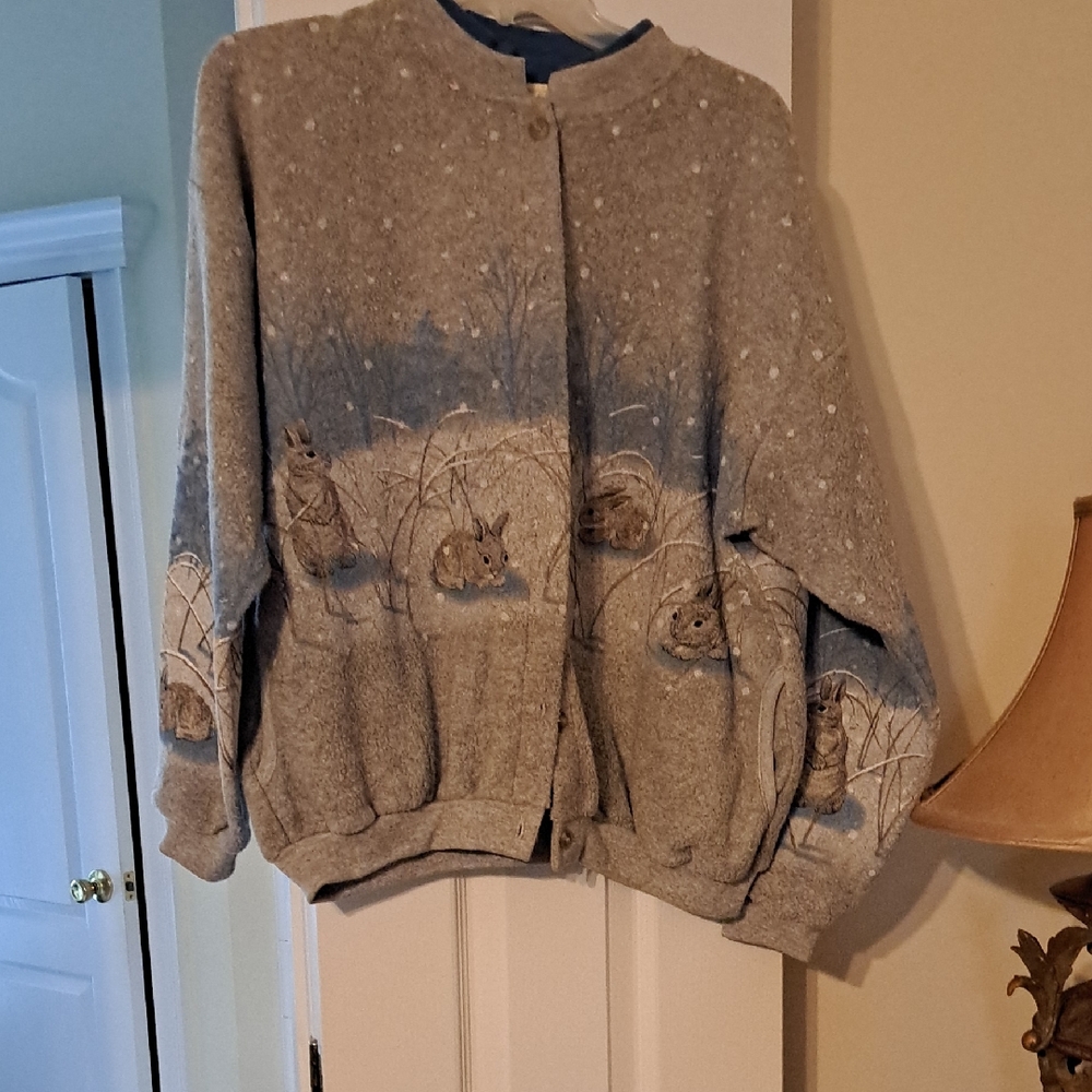 Artisan Blue and Gray Knit Sweater